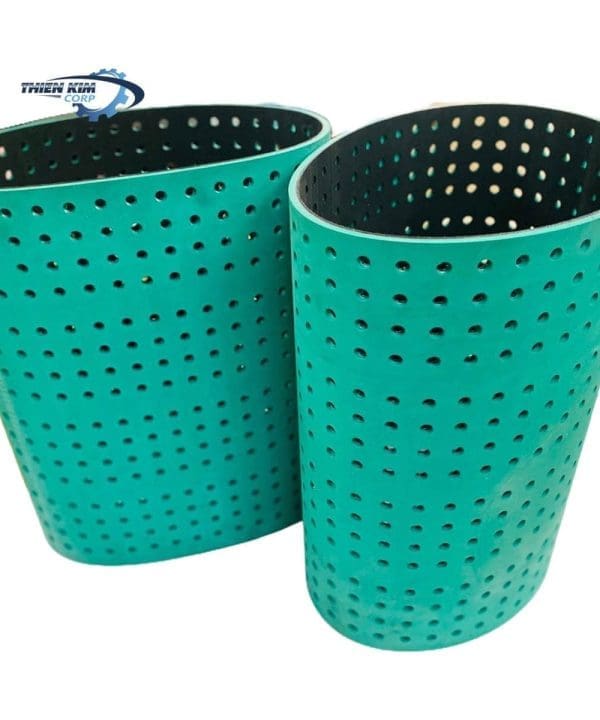 Dây cao su xanh dày 8mm, đục lỗ