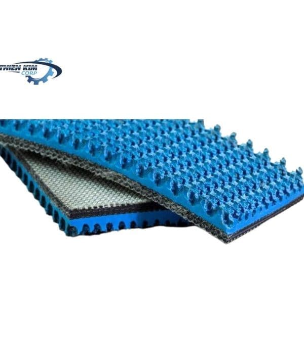 Băng tải PVC xanh gai 7mm