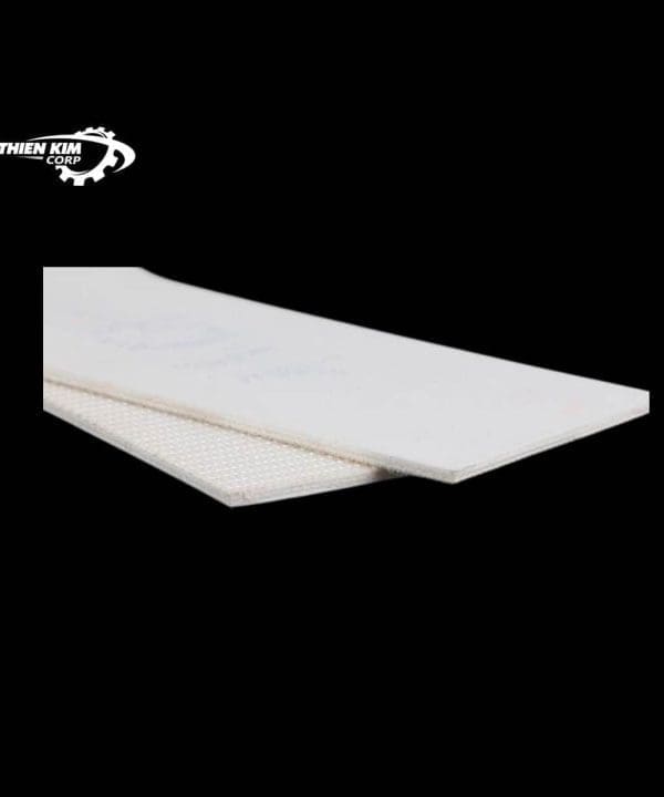 Băng tải PVC trắng trơn 2mm