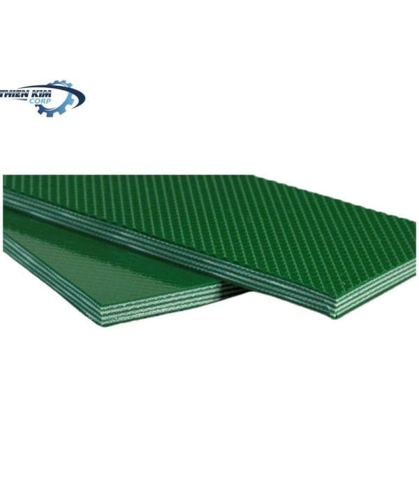 Băng tải PVC xanh caro 5mm