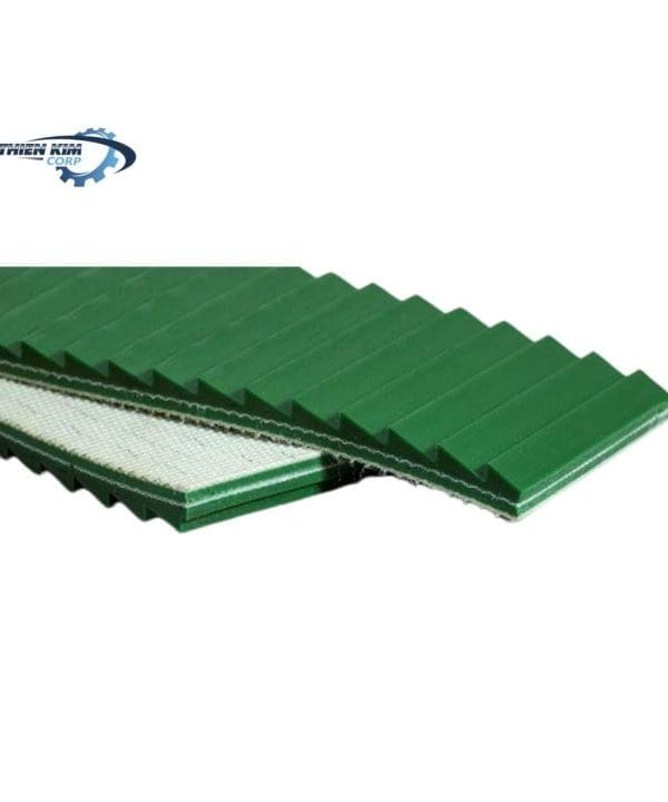 Băng tải PVC xanh bậc thang 5mm