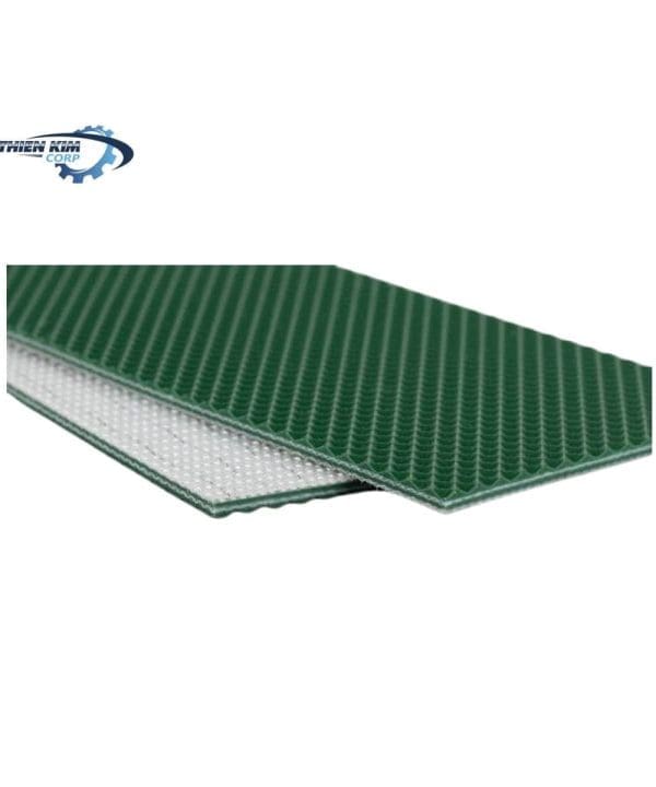 Băng tải PVC xanh caro 2mm