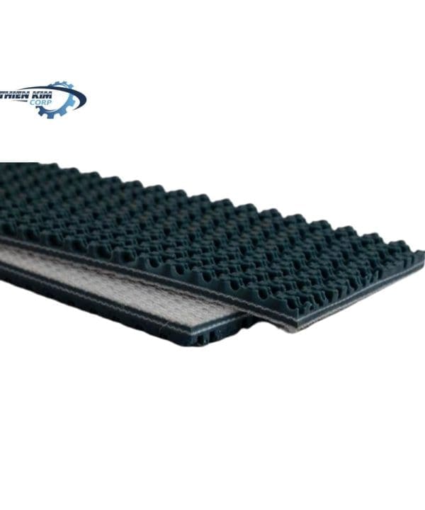 Băng tải PVC xanh gai lượn sóng 5mm