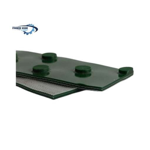 Băng tải PVC xanh hạt nút 3mm