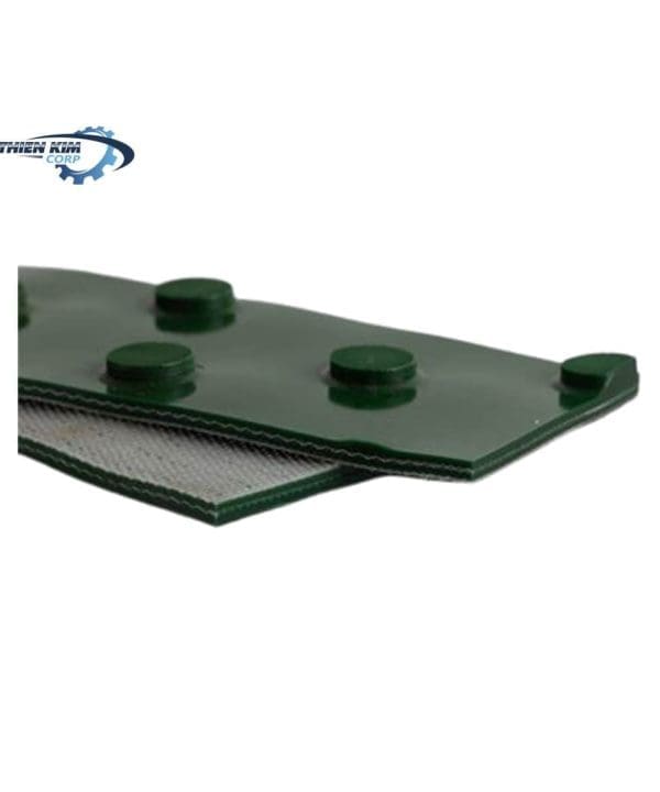Băng tải PVC xanh hạt nút 3mm