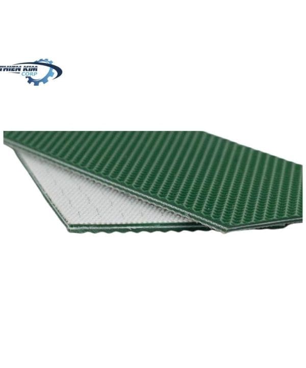 Băng tải PVC xanh caro 3mm