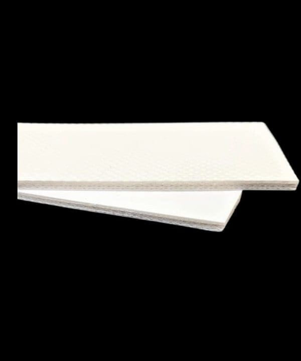 Băng Tải PVC Trắng Sọc Caro